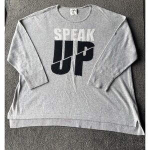 Dubgee by Whoopi Gray Long Sleeve Sweatshirt Round Neck Size 3X